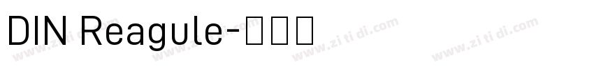 DIN Reagule字体转换